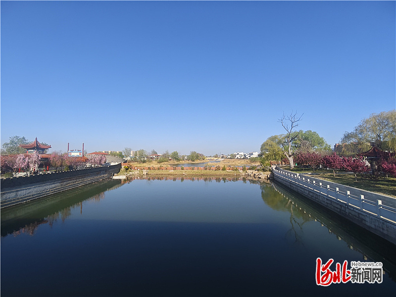 4月11日拍摄的捷地减河老河道。河北日报记者史晓多摄