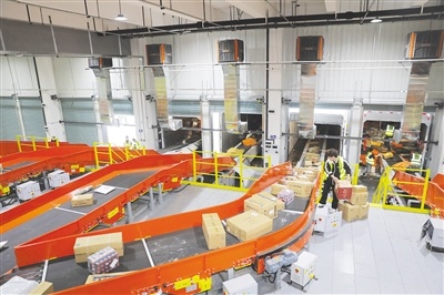 物流公司自动化分拣设备