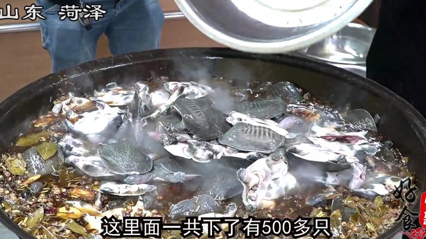 山东92年小伙自创铁锅卤甲鱼，一天要卖4吨全市所有供不应求