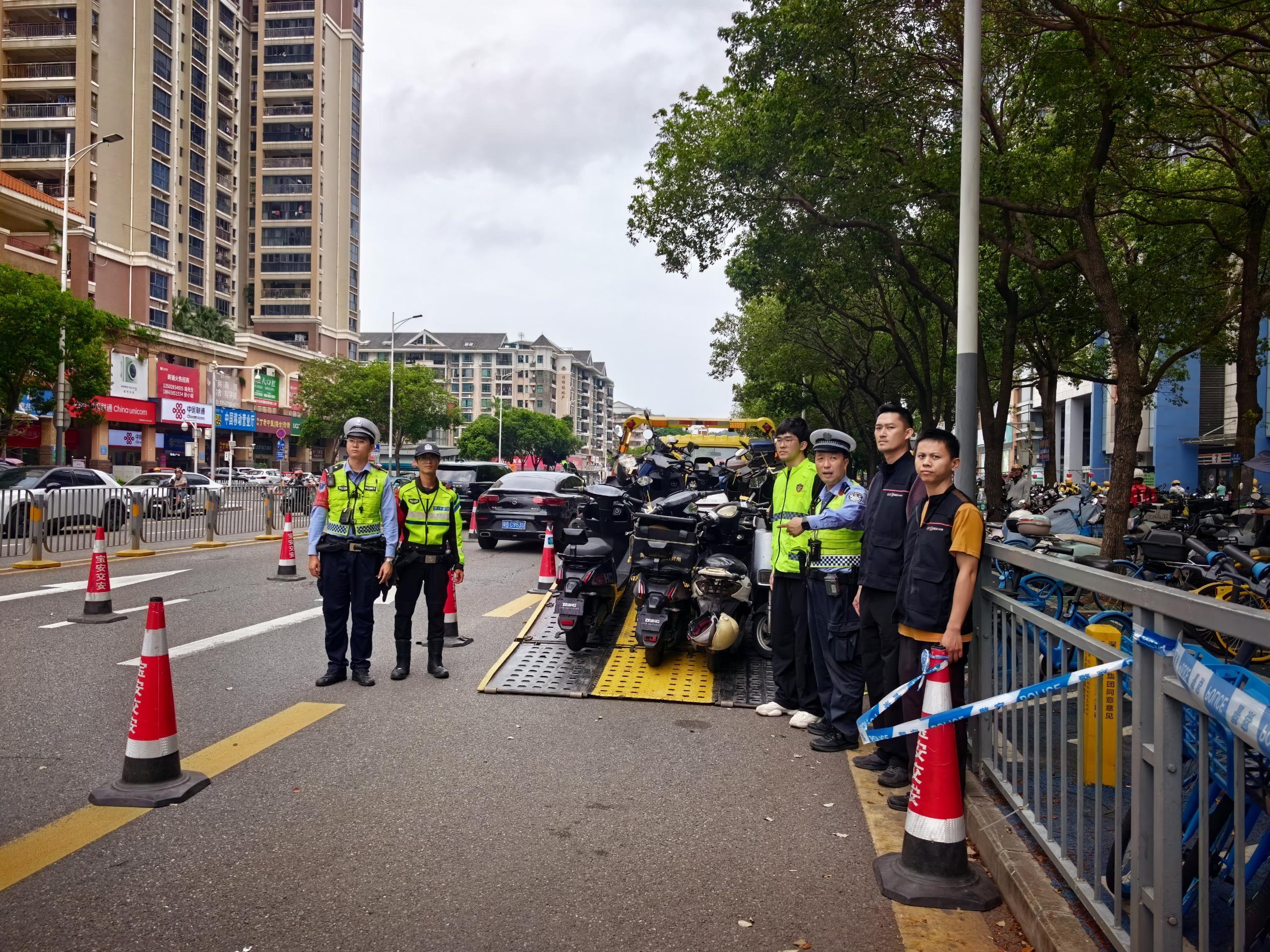 西乡街道开展电动自行车及三轮车交通安全综合治理行动