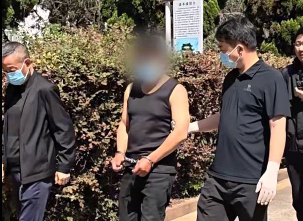 夏某被抓获 安宁警方 图