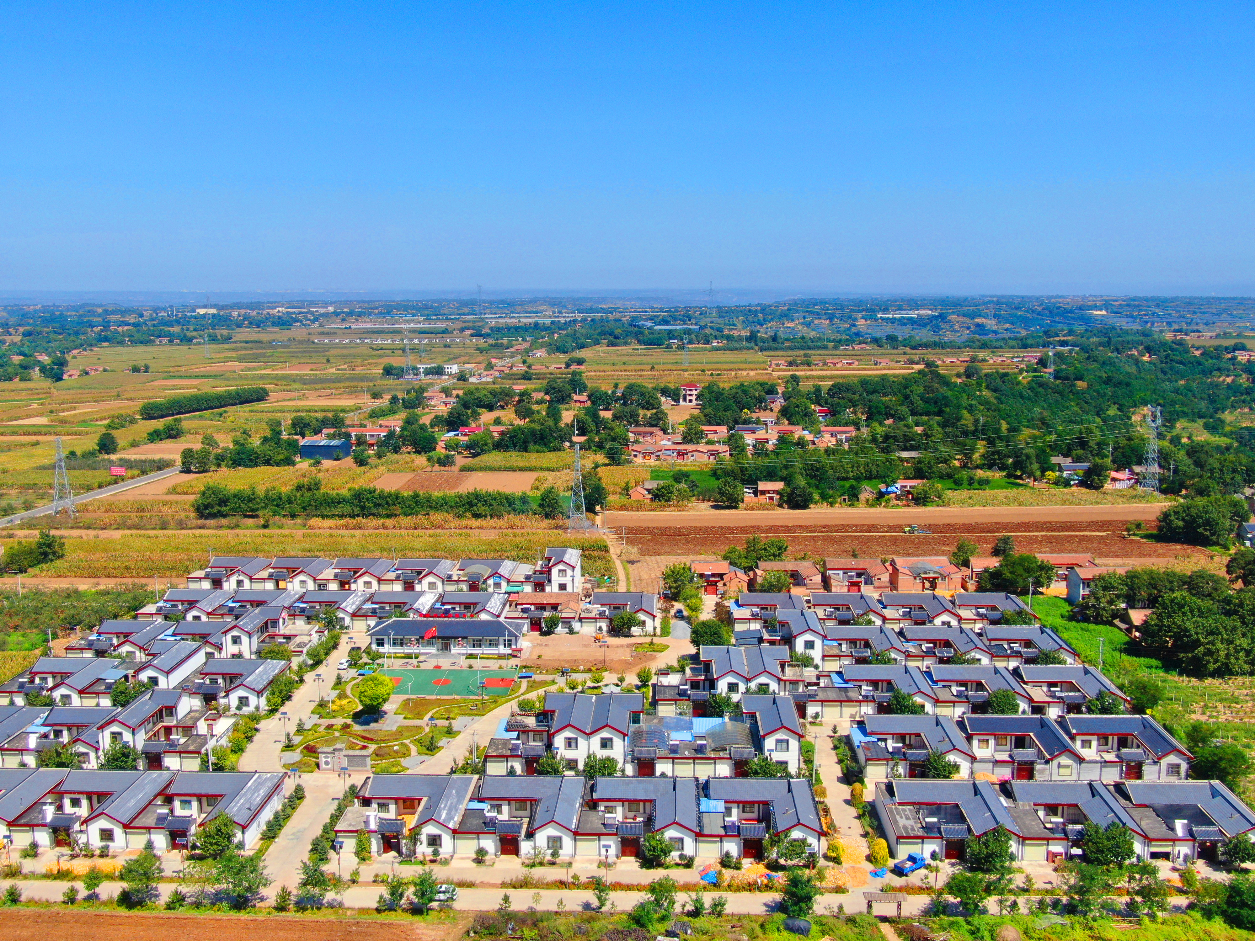 干槐树村俯瞰图