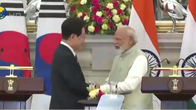 韩国总统李在明首度国事访问印度
