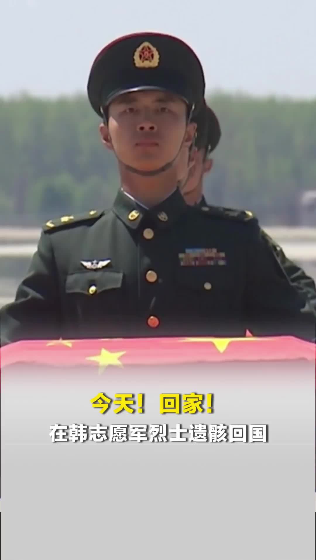 今天，接英雄回家！12位在韩志愿军烈士遗骸及相关遗物今日回国