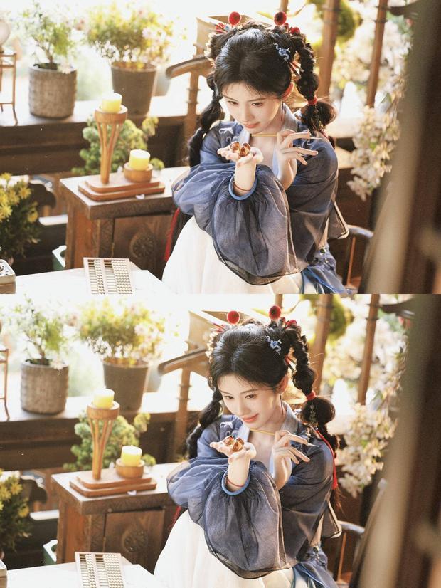 鞠婧祎少女感十足。