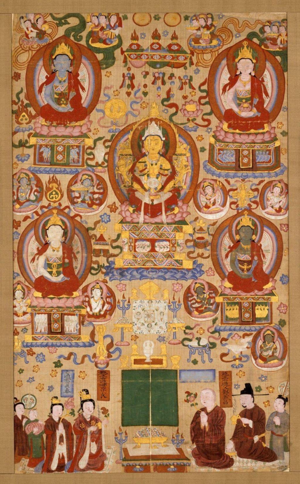 《五方五佛的曼陀罗》　吉美博物馆藏