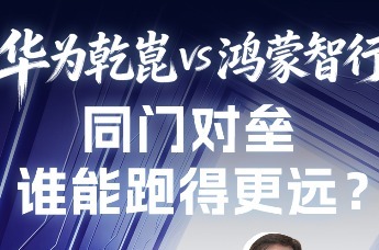 华为乾崑VS鸿蒙智行，同门对垒谁能跑得更远？