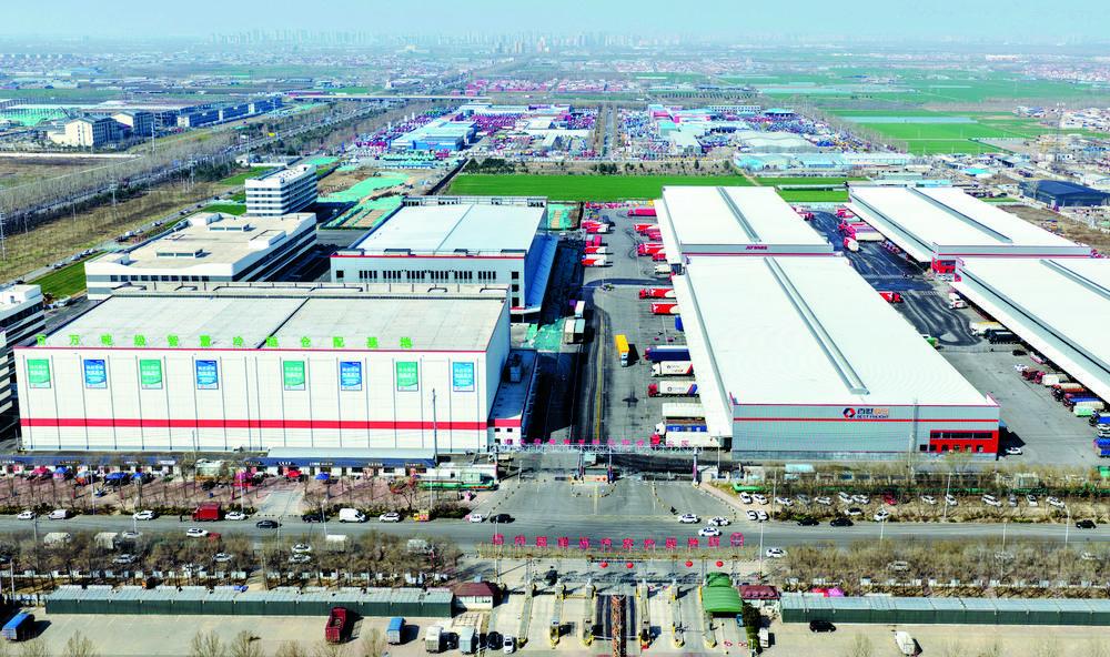 由石家庄企业润沃集团投建的河北润沃智慧物流（邢台）产业园。首席记者 张 震 摄