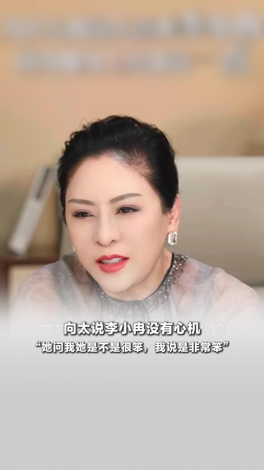向太称李小冉没有心机，向太说李小冉一直在做自己不屑伪装