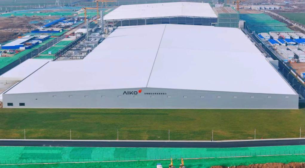 位于济南起步区的爱旭济南基地。新华社发