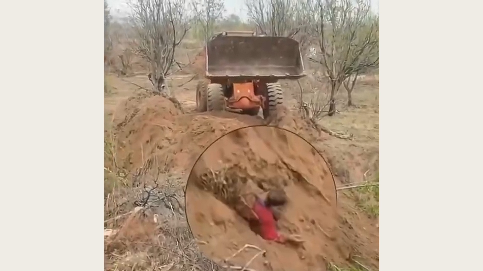 “铲车埋人”？原村支书因土地纠纷驾驶铲车推土，致一村民被埋！警方已刑拘
