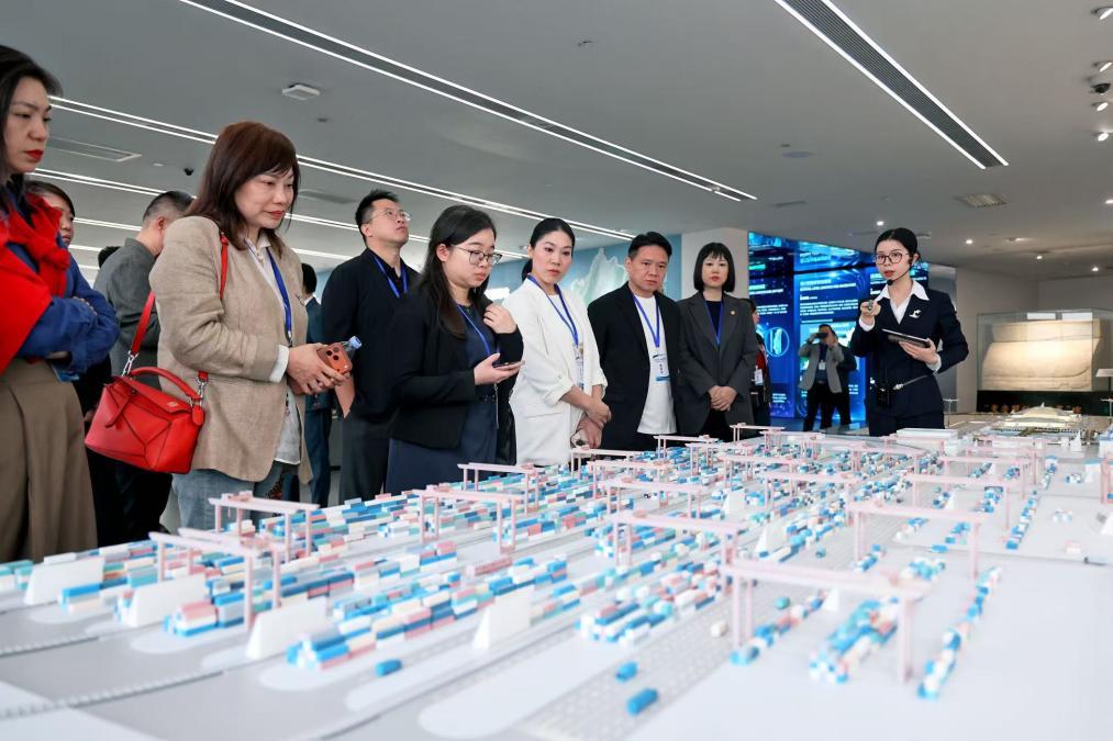 春之生机&middot;渝企出海——国际媒体重庆行交流代表团在重庆国际物流枢纽园区参观