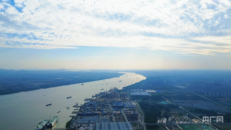 航拍扬州（央广网记者吕倩媛 摄）