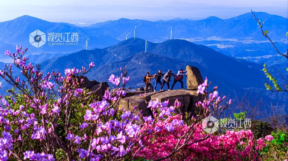 4月26日在江西省吉安市新干县七琴镇燥石景区拍摄的画面。
