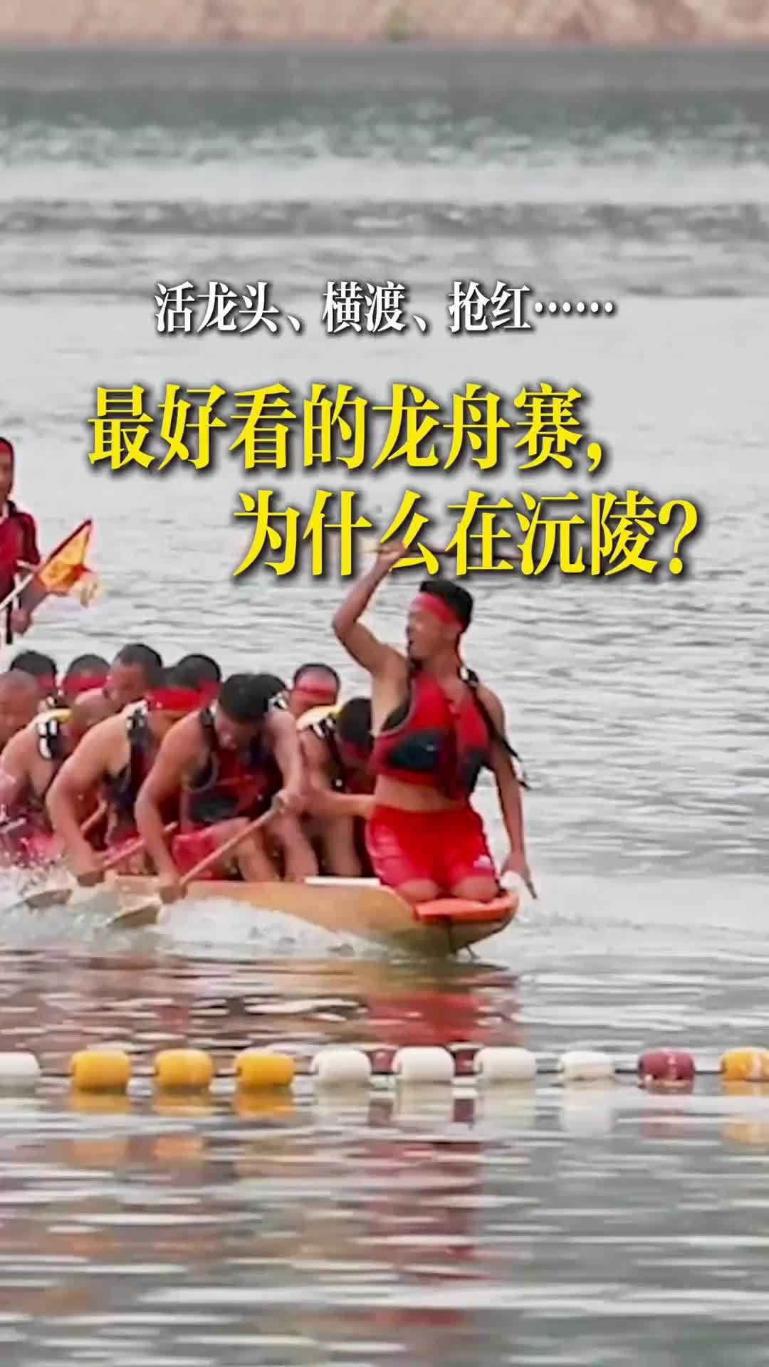 活龙头、横渡、抢红……最好看的龙舟赛为什么在沅陵？