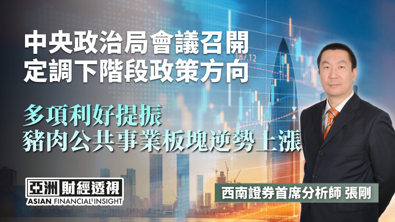 中央政治局会议召开 定调下阶段政策方向 多项利好提振 猪肉公共事业板块逆势上涨