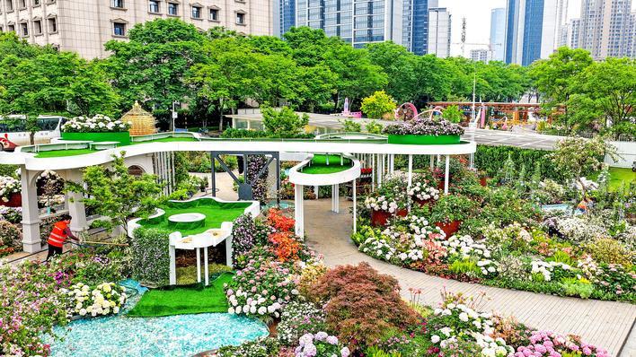  饱览湖北12城人文自然风貌 五一假期来武汉打卡都市圈花展(图1)