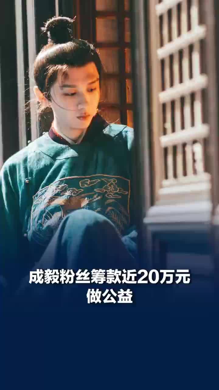 成毅粉丝筹款近20万做公益应援