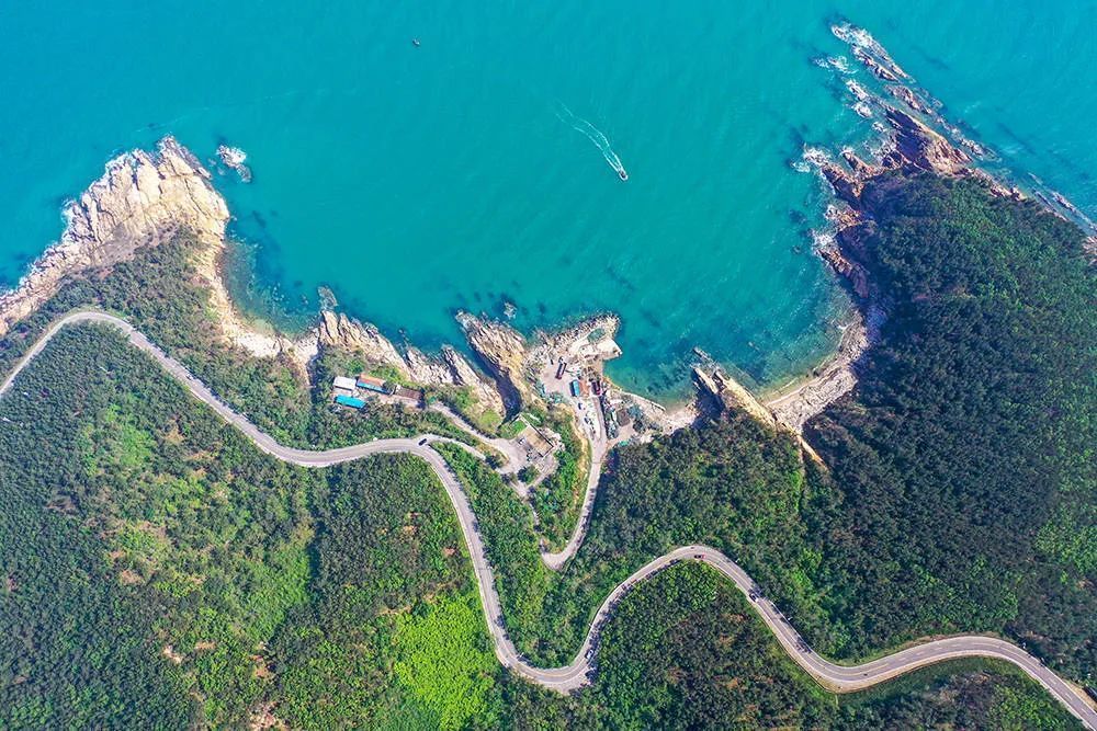 威海千里山海自驾游旅游公路部分路段 图源：蓝媒威海