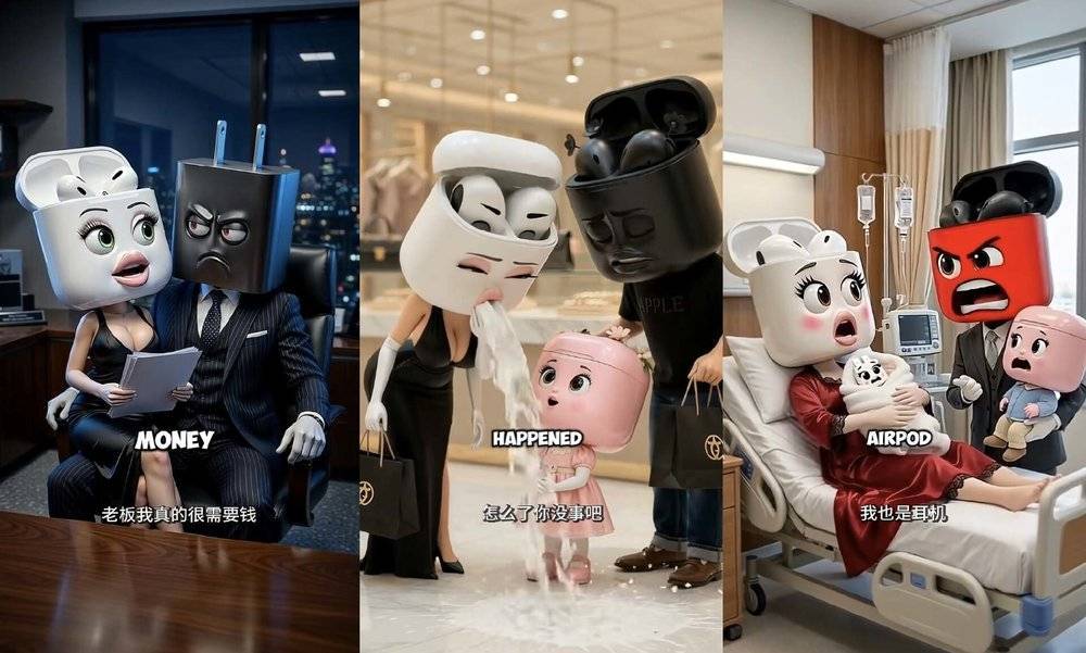 出轨怀孕打小三:水果AI视频成功拉低全世界智商
