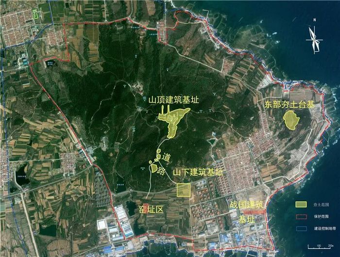 遗址范围及主要遗存分布地点