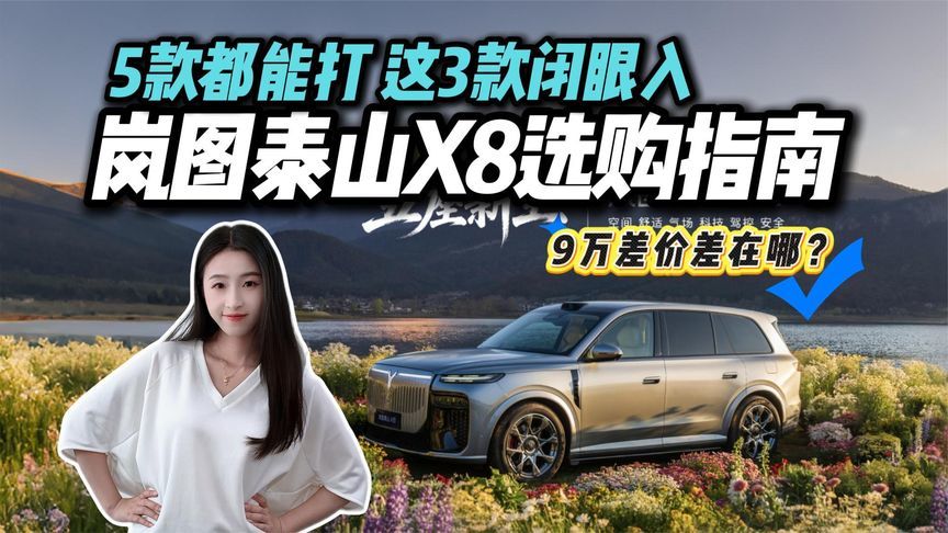 内行人偷偷选！岚图泰山X8选购指南，5款配置这么选就对了