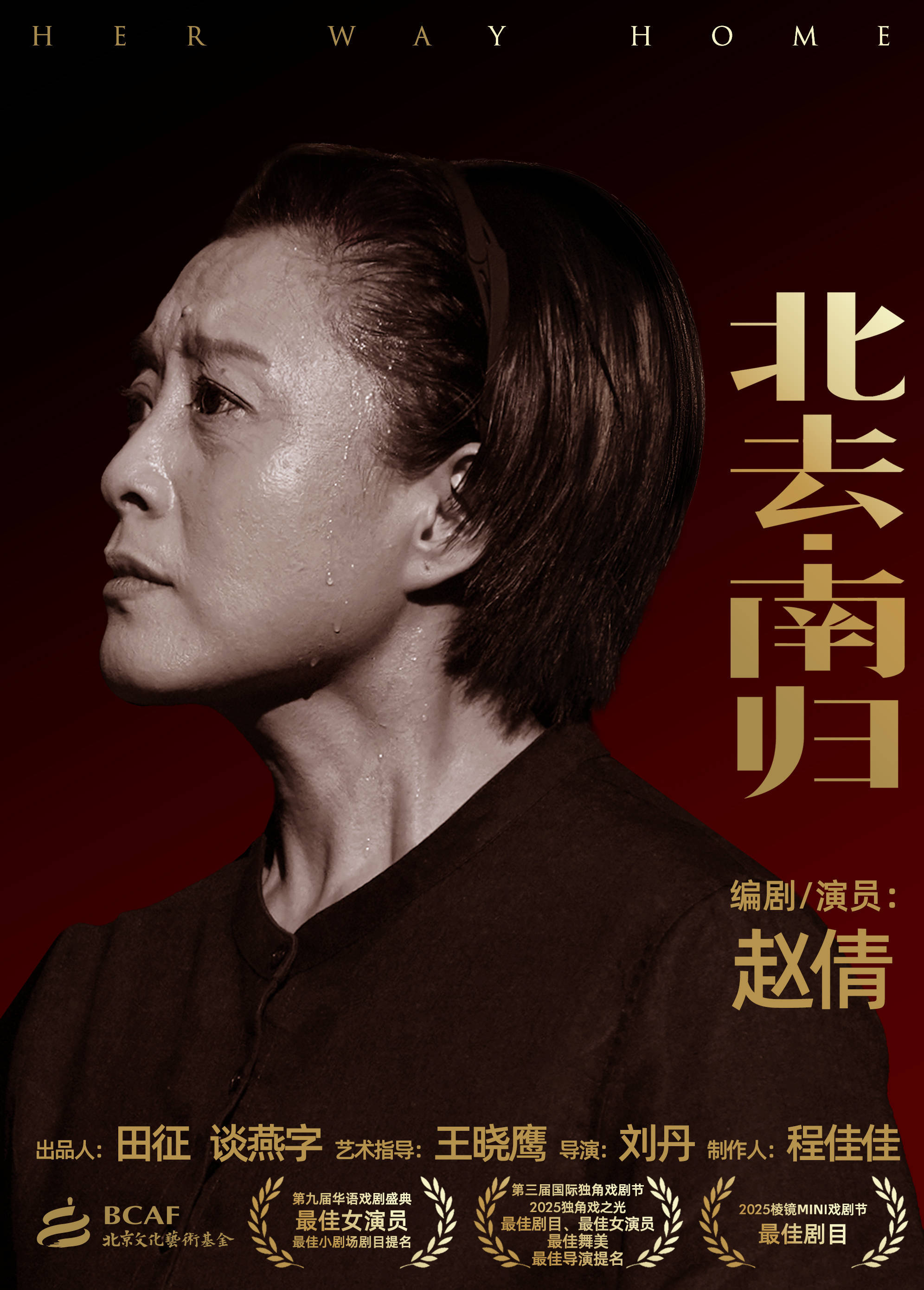 重磅官宣!赵倩编剧并主演独角戏《北去・南归》演出季盛大启幕(图1) 重磅官宣!赵倩编剧并主演独角戏《北去・南归》演出季盛大启幕(图1)