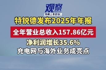 特锐德：2025年全年营业总收入157.86亿元，净利润增长35.6%