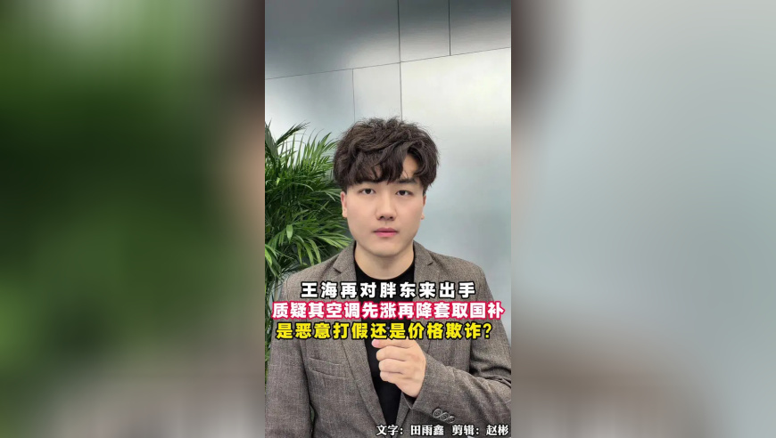 王海再对胖东来出手，质疑其空调先涨再降套取国补，到底是恶意打假还是价格欺诈？