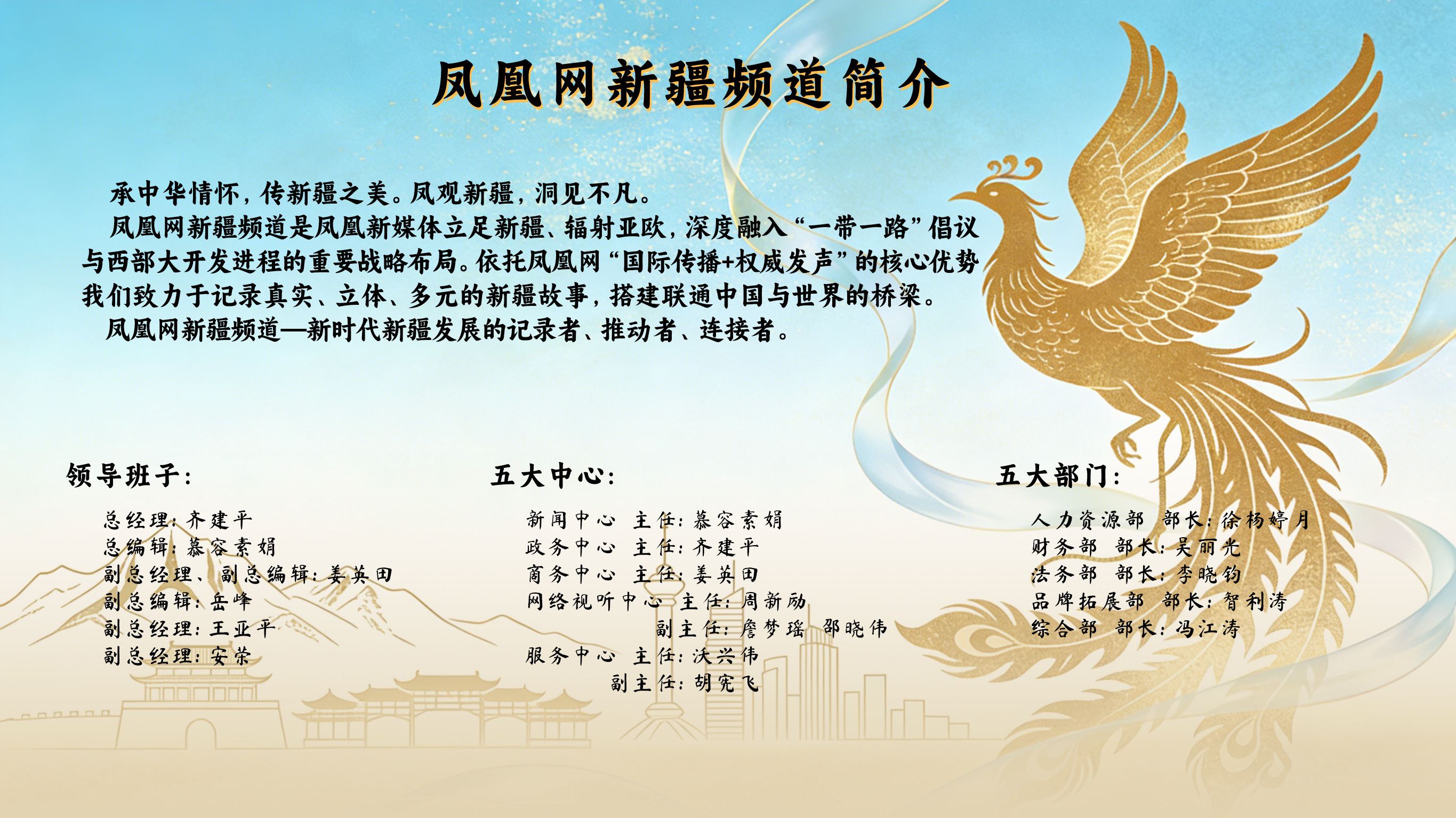 凤凰网新疆频道团队成员名单