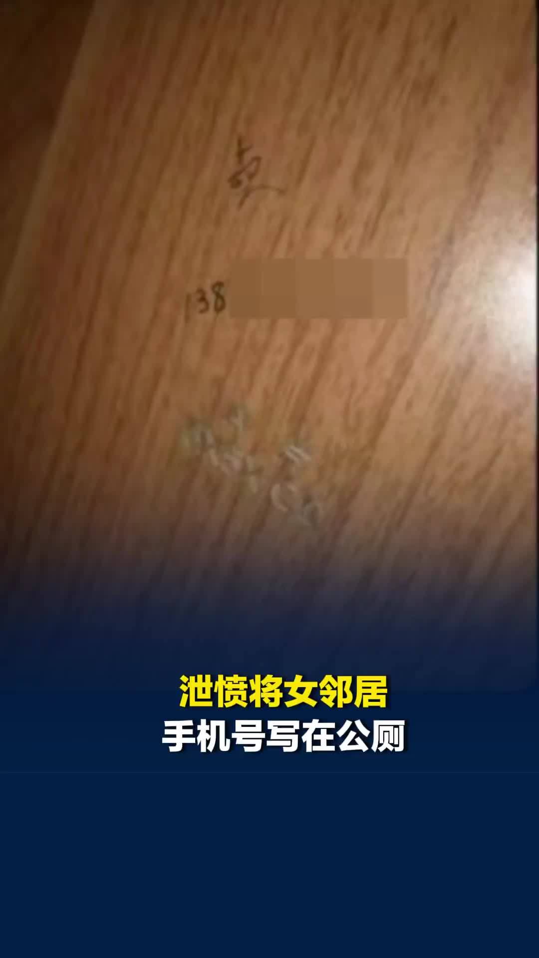 男子为泄愤将女邻居手机号写在公厕，致其频遭骚扰，因诽谤罪一审获缓刑
