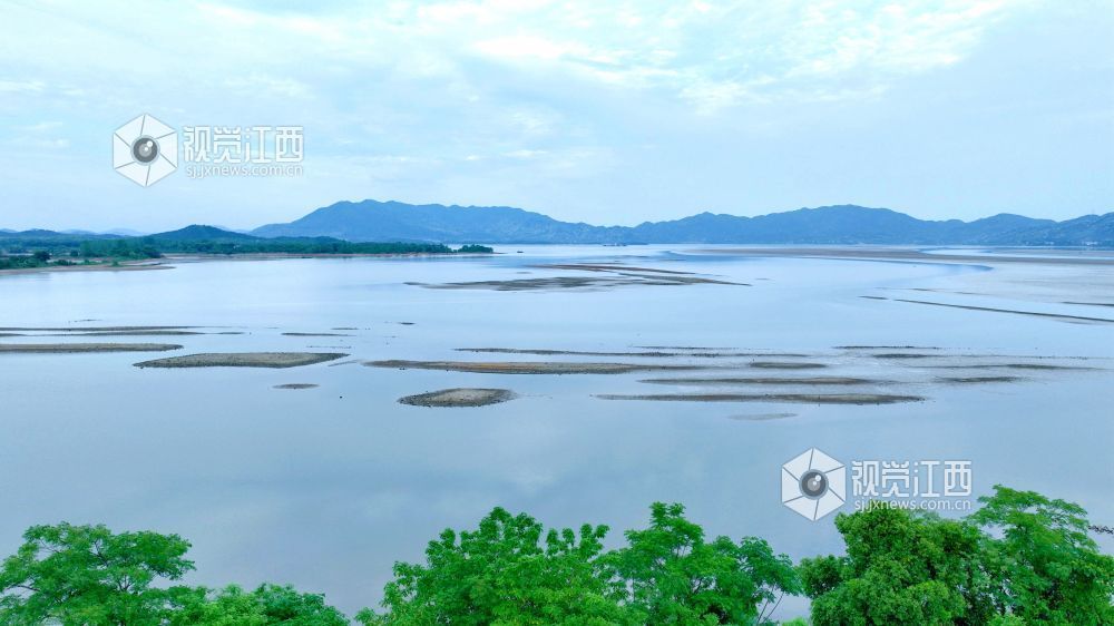 江西分宜:退水露浅滩 湖山入画来(图)