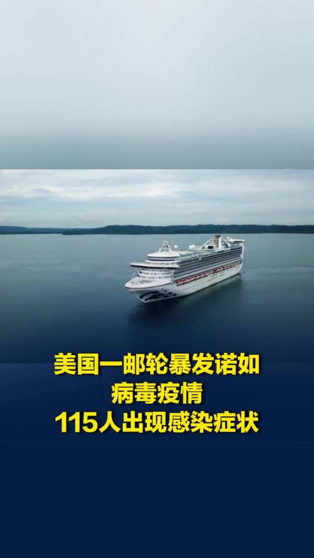 美国一邮轮暴发诺如病毒疫情，115人出现感染症状