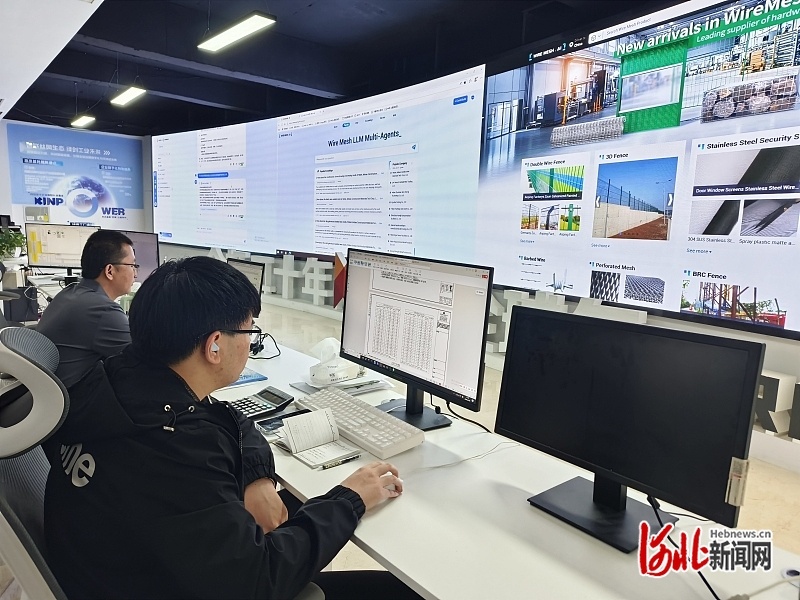 近日，河北金标建材科技股份有限公司技术团队正在使用WIRE AI设计方案。袁德华摄