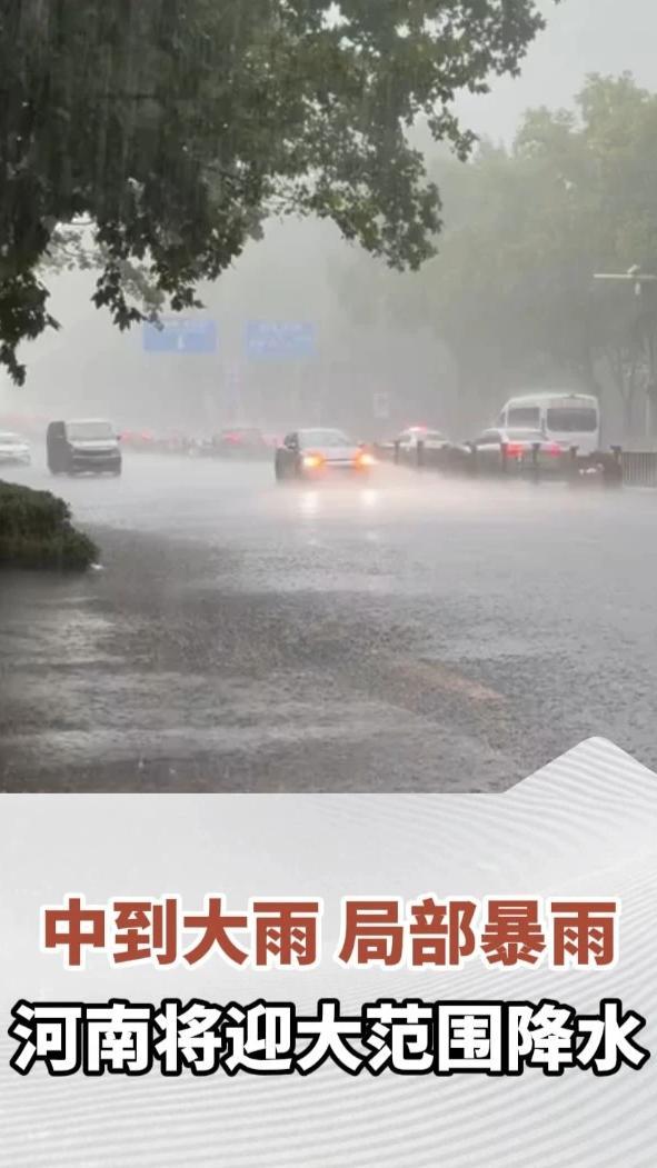 中到大雨，局部暴雨！河南将迎大范围降水，注意防范#河南dou知道