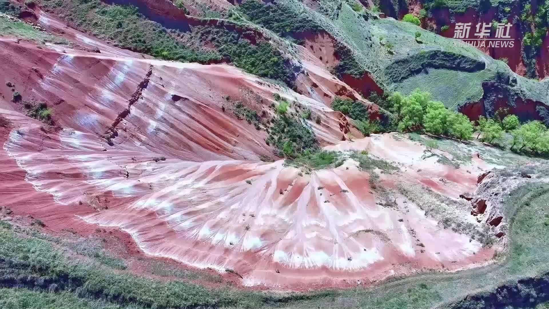 甘肃东乡新增发现一处“羊肉卷”丹霞地貌