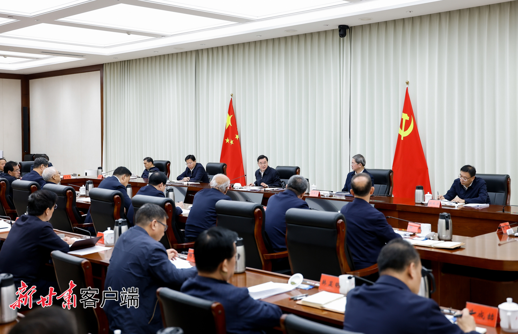 5月9日，中共甘肃省委召开“持续推进黄河流域生态保护和高质量发展”专题协商座谈会，中共甘肃省委书记胡昌升主持会议并讲话。新甘肃&middot;甘肃日报记者　孟捷