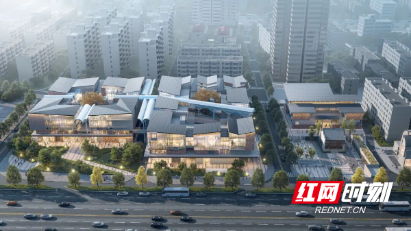 碧湘楚巷项目以千年碧湘街为根基，深度挖掘湘楚文化底蕴。图为项目效果图