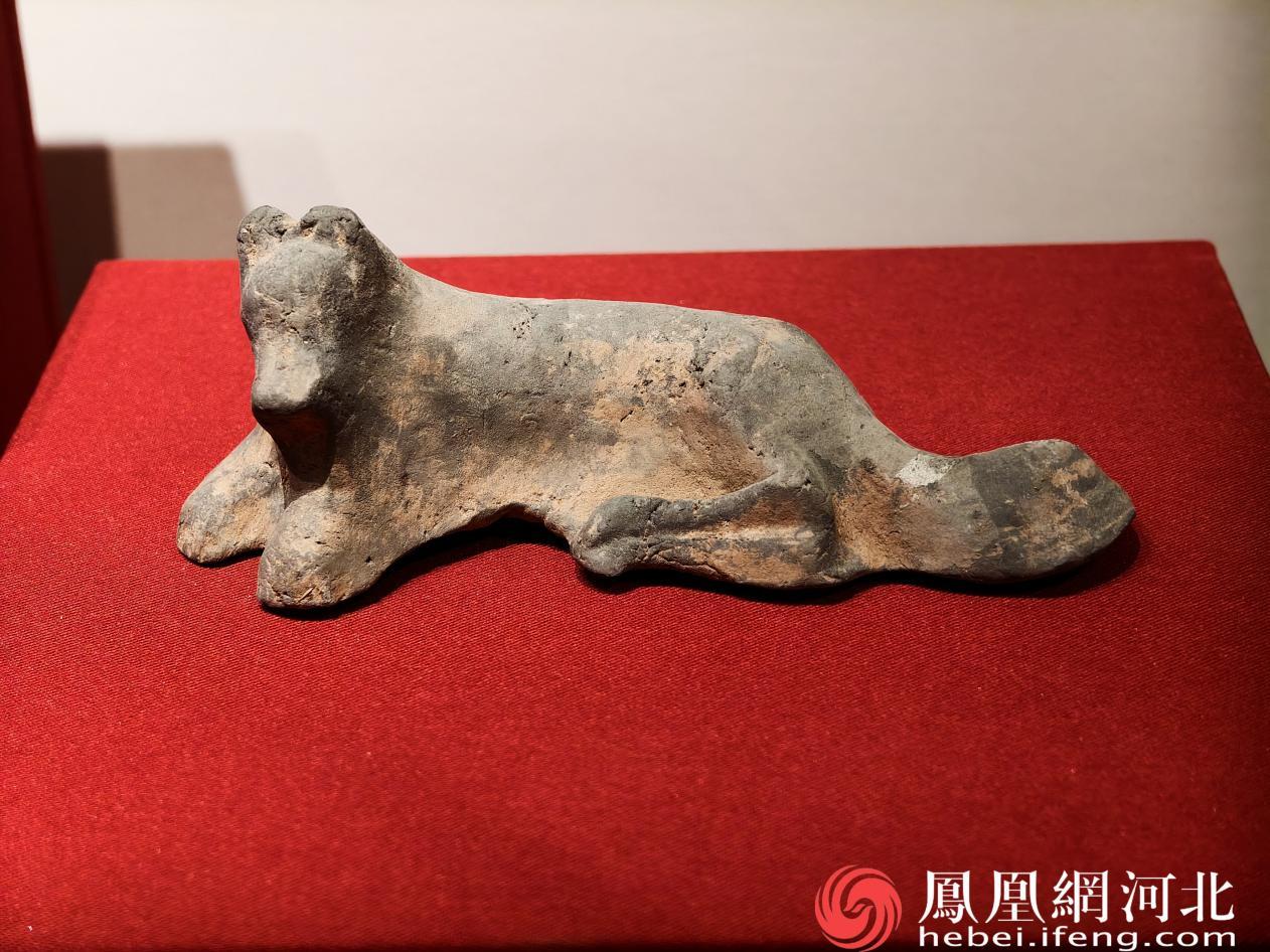 肖家营汉墓出土的灰陶狗 摄:安博宇