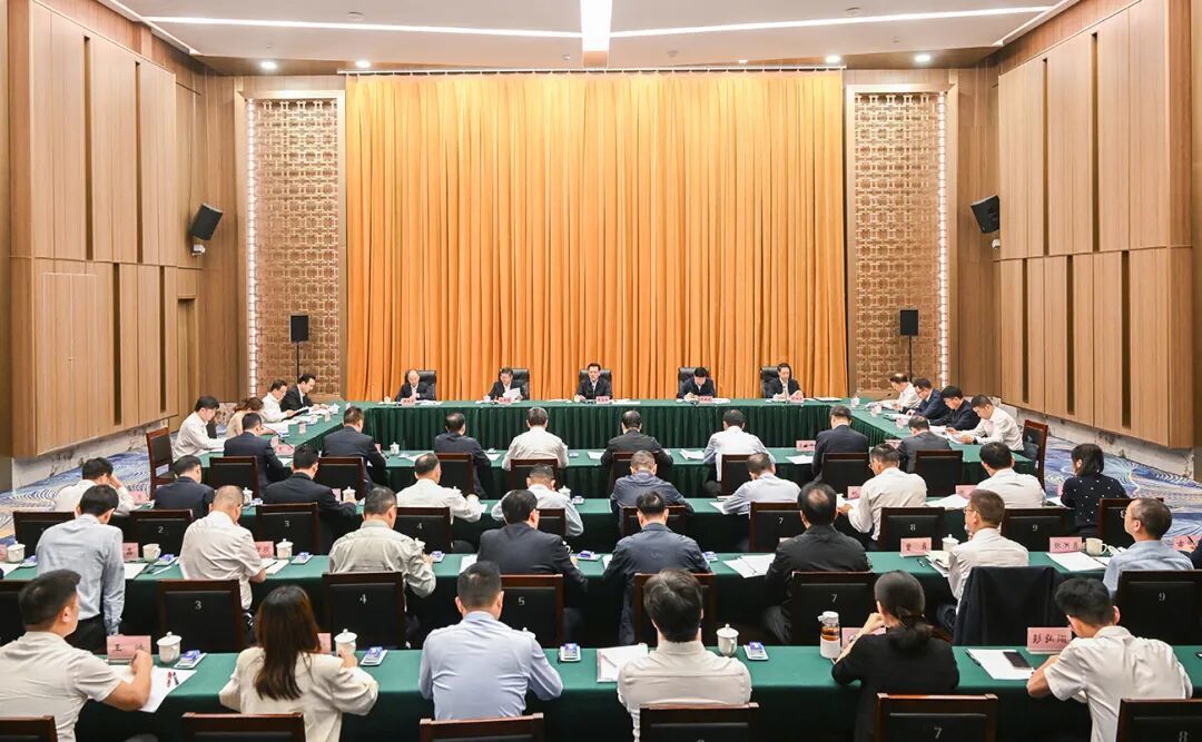 5月12日，市委书记袁家军在江津主持召开深化“一单制”改革创新工作座谈会。记者 苏思 摄/视觉重庆