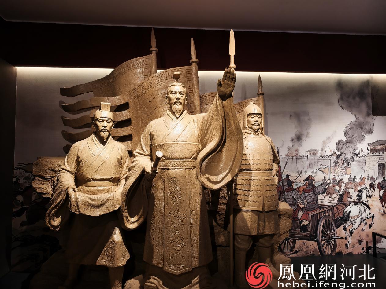刘邦御驾亲征东垣平叛雕塑 摄:安博宇