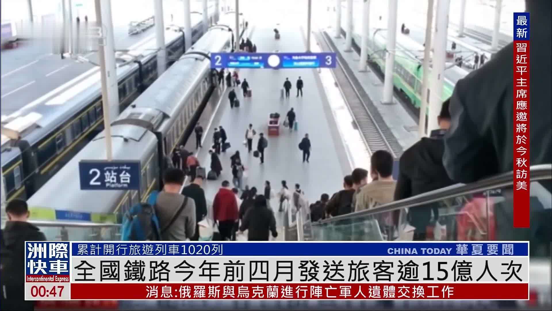 全国铁路2026年前四月发送旅客逾15亿人次