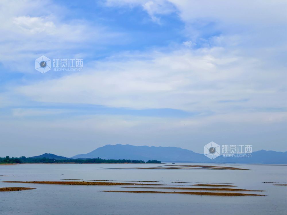 江西分宜:退水露浅滩 湖山入画来(图)