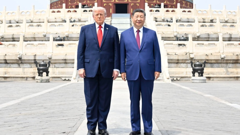 视频：习近平同特朗普参观天坛