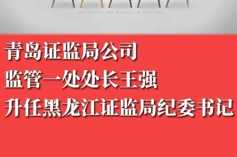 青岛证监局公司监管一处处长王强 升任黑龙江证监局纪委书记