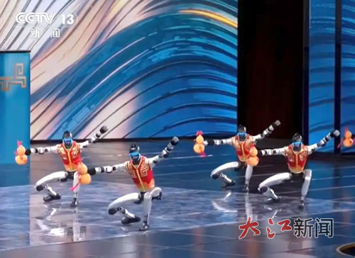 洲明科技参与2026年春晚舞美视效与数字资产制作(央视截图画面)