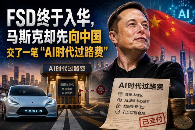 FSD终于入华，马斯克却先向中国交了一笔“AI时代过路费”