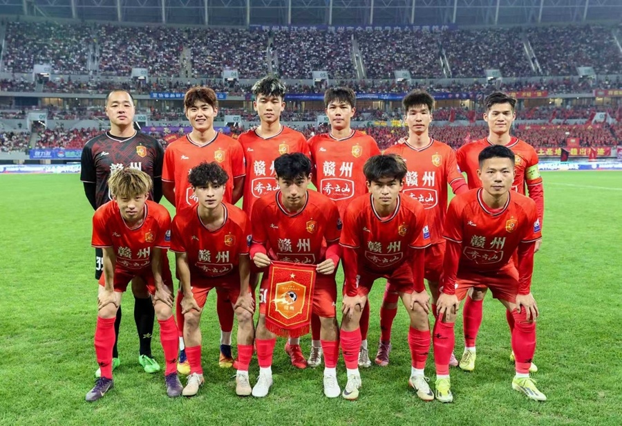 5月10日，赣州主场对阵上饶，罗罡首发出场。记者邹忠辉 摄
