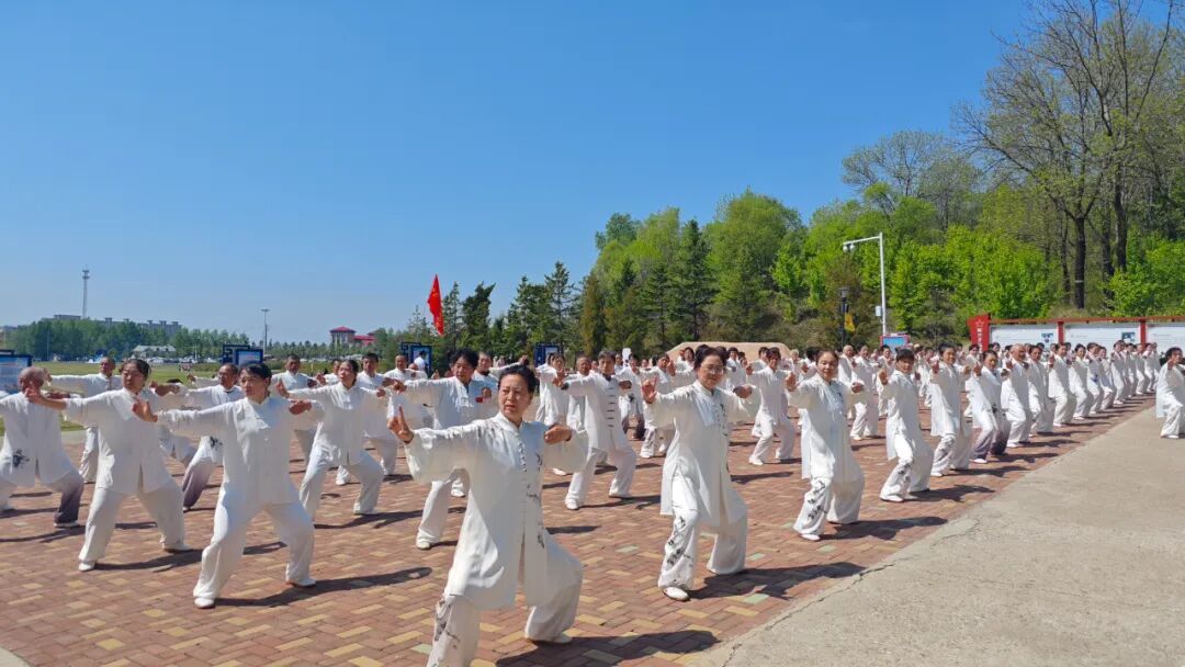 鹤岗市老年人风采展演在北山公园开幕近200名“银发”健儿演绎最美夕阳红(图3)