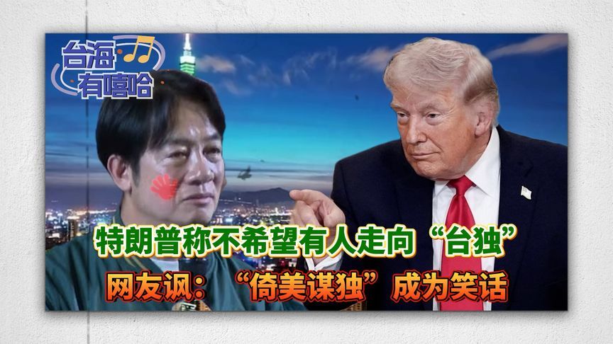 特朗普称不希望有人走向“台独”，网友讽：“倚美谋独”成为笑话